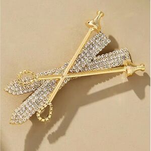 NWT Anthropologie Sports Icon Brooch 🎿⛷️